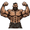 Bodybuilder Gym Muscles