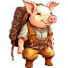 Piggy Hiking / Mountaineer Piggy