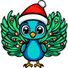 Peacock Bird Christmas