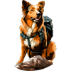 Hunde Bergsteiger / Wandern Hund