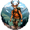 Randonnée avec le cerf / Alpinisme Cerf