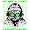 Devenu codeur – Hacker Dog Binary Look