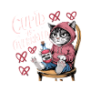 Single Valentinsdag Love Cupid morsomt ordtak