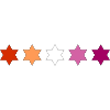 Subtle Lesbian Pride stars