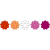 Subtle Lesbian Pride flowers