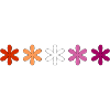 Subtle Lesbian Pride flowers