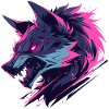 Bunter wilder Wolf