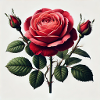 Belle rose rouge