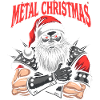 Heavy Metal Santa Claus Christmas