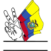 Flagge Ecuador Friedenszeichen Textraum