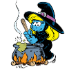 Smurfs Design Smurfette As A Witch
