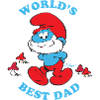 Smurfen Design Spreuk Werelds Beste Vader