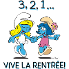 Schtroumpfs Design 3, 2, 1... Rentrée