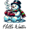 Snowman Hello Winter