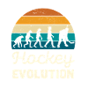 Hockey Evolution Retro Illustration