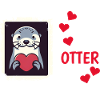 Loutre demi-amour cadeau