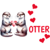 Loutre demi-amour cadeau