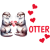 Loutre demi-amour cadeau