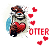 Otter half liebe geschenk