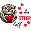 Otter half liebe geschenk