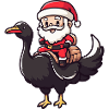 Bouquet Santa Claus Cartoon