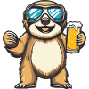 Faultier Ski Bier