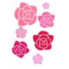 Roses, flowers, illustration, rose