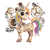 Steampunk Zubehör Steampunk Einhorn