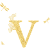 Kirje V Golden Glitter Sudenkorento - lahjaidea