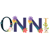 ONNI Name mit Blumen geschmückt