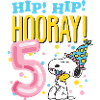 Cacahuetes 5 Años Diseño de Cumpleaños con Dicho