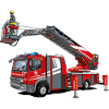 Feuerwehr Drehleiter mit Rettungskorb