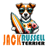 Jack Russell Terrier Surfing Design