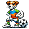 Jack Russell Terrier soccer player