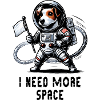 Jack Russell Terrier Astronaut