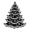 Christmas tree with baubles