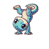 T-Rex handstand sporty clumsy