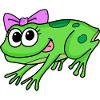 Frosch Mädchen Dame
