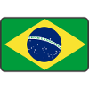 Flaggenvignette oder Logo von Brasilien