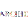 ARCHIE Name mit Blumen geschmückt