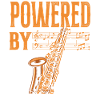 Saxophone Pun Powered By Sax
