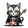 Cat Rocker Cat HardRock Gift