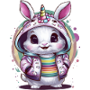 Kawaii Einhorn Hase