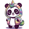 Niedlicher Einhorn Panda