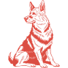 Faithful Companion – Detailed Dog Graphic