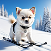 Paw Tracks Snow Penguin Design