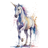 Ätherisches Einhorn - Aquarell