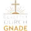 Gerettet durch Gnade Kreuzdesign