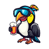Toucan Bird Ski Beer