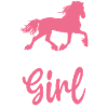 Frisonne Fille Cavalier Fille Équitation